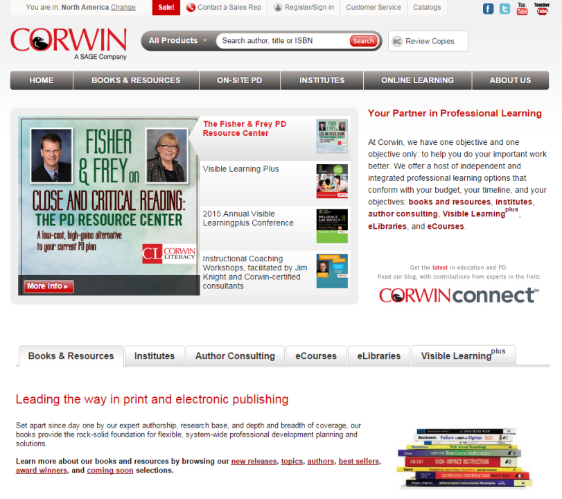 corwin website design ux